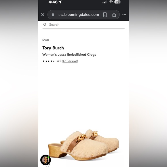 Tory Burch Jessa Clogs - Real Sheep Fur - Picture 9 of 10